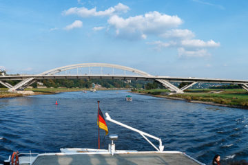 Waldschlösschenbrücke  Dresden Sachsen Deutschland by Peter Ehlert in Dresden Weekend
