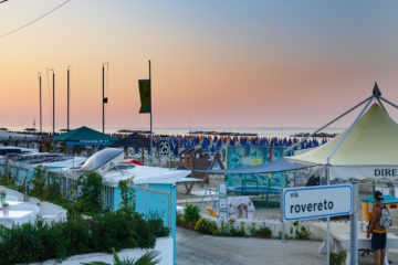 Abendstimmung am Strand  Igea Marina Emilia-Romagna Italien by Peter Ehlert in Wellnessurlaub in Bellaria-Igea Marina