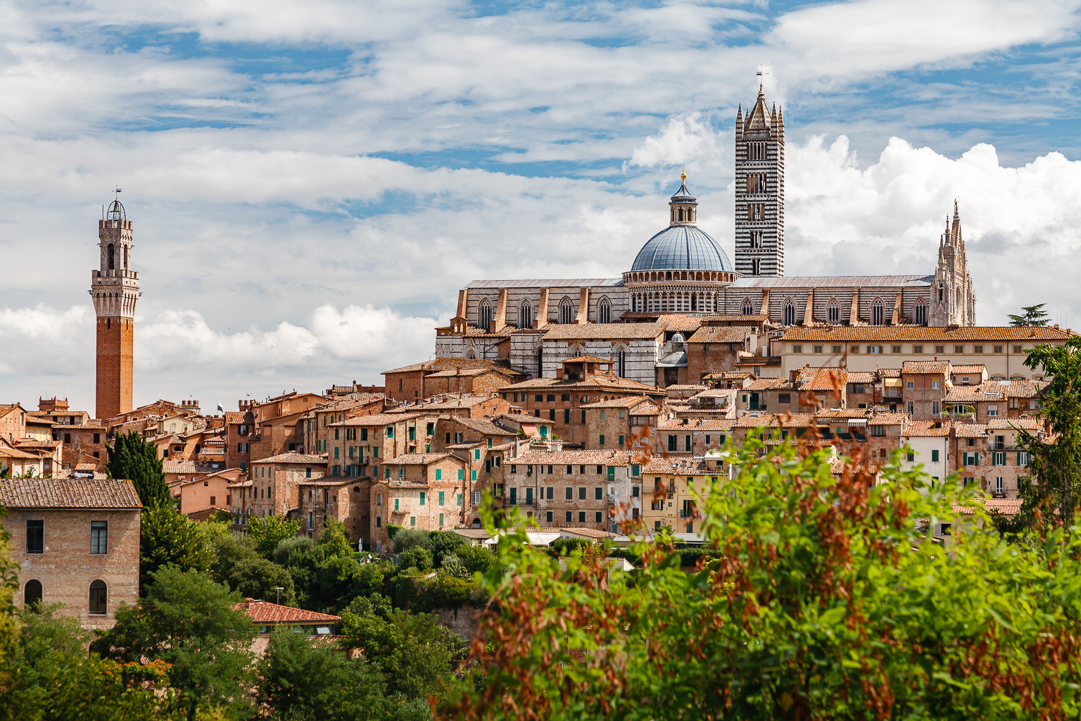 Blick auf den Dom und die Altstadt  Siena Toscana Italien by Peter Ehlert in Siena auf der Durchreise