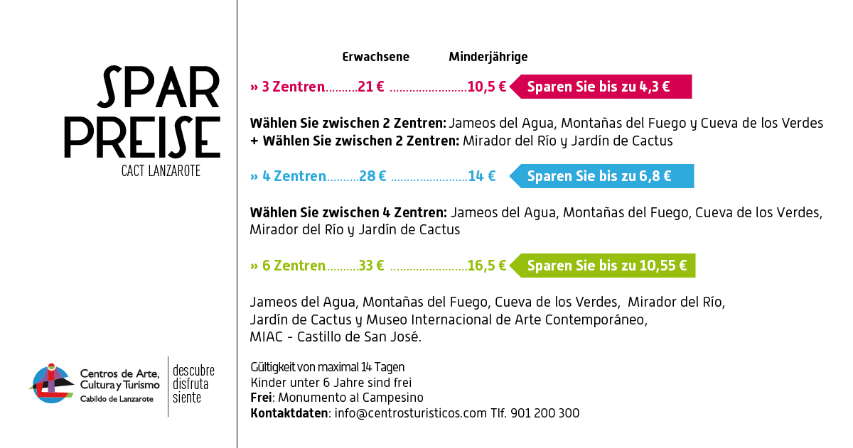 CACT Lanzarote Preise