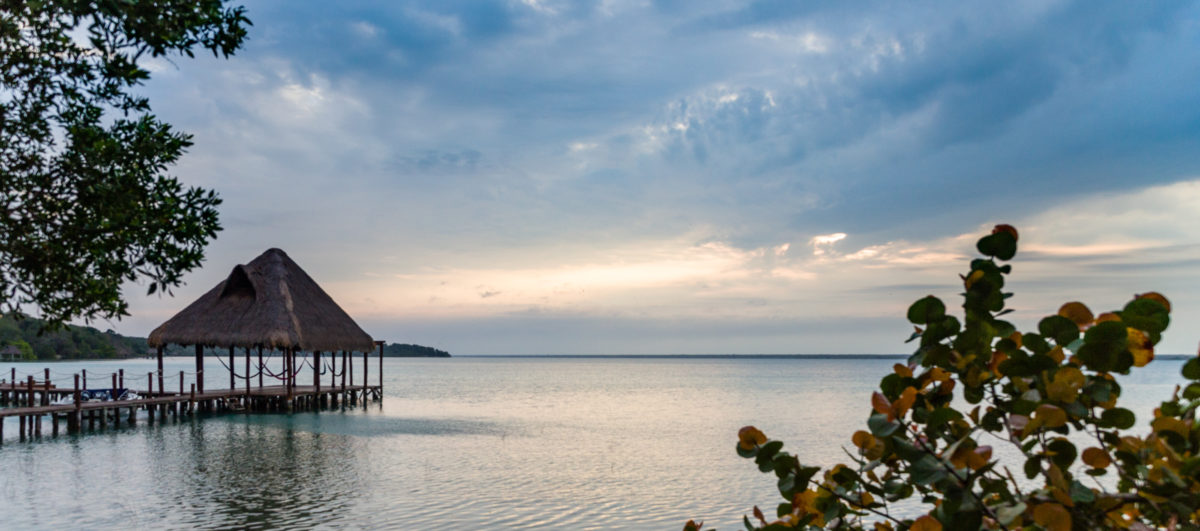 Pier mit Häuschen by Peter Ehlert in Buenavista Quintana Roo Mexiko