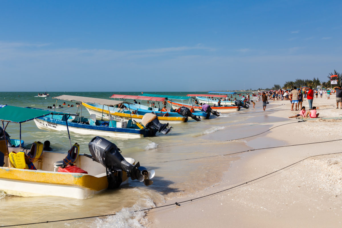 Strand by Peter Ehlert in Celestún Yucatán Mexiko