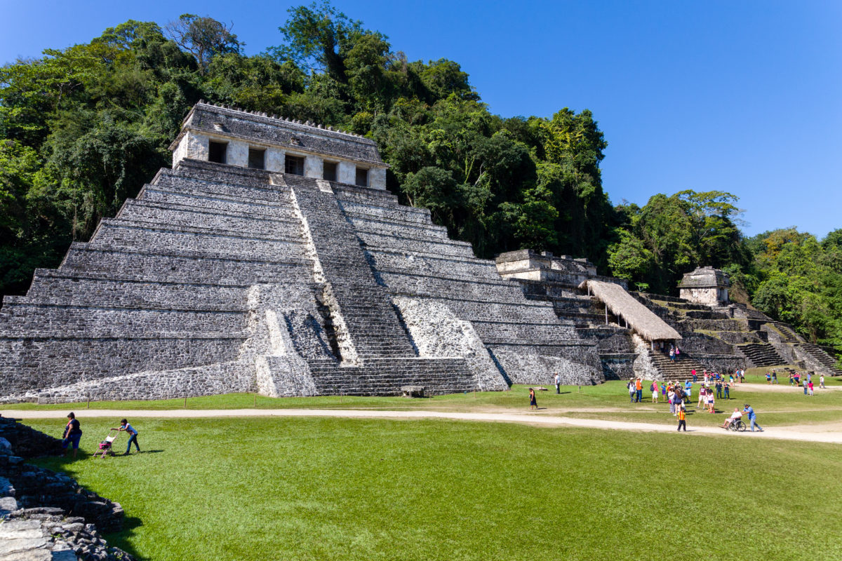 Templo de la Inscripciones by Peter Ehlert in Palenque Chiapas Mexiko