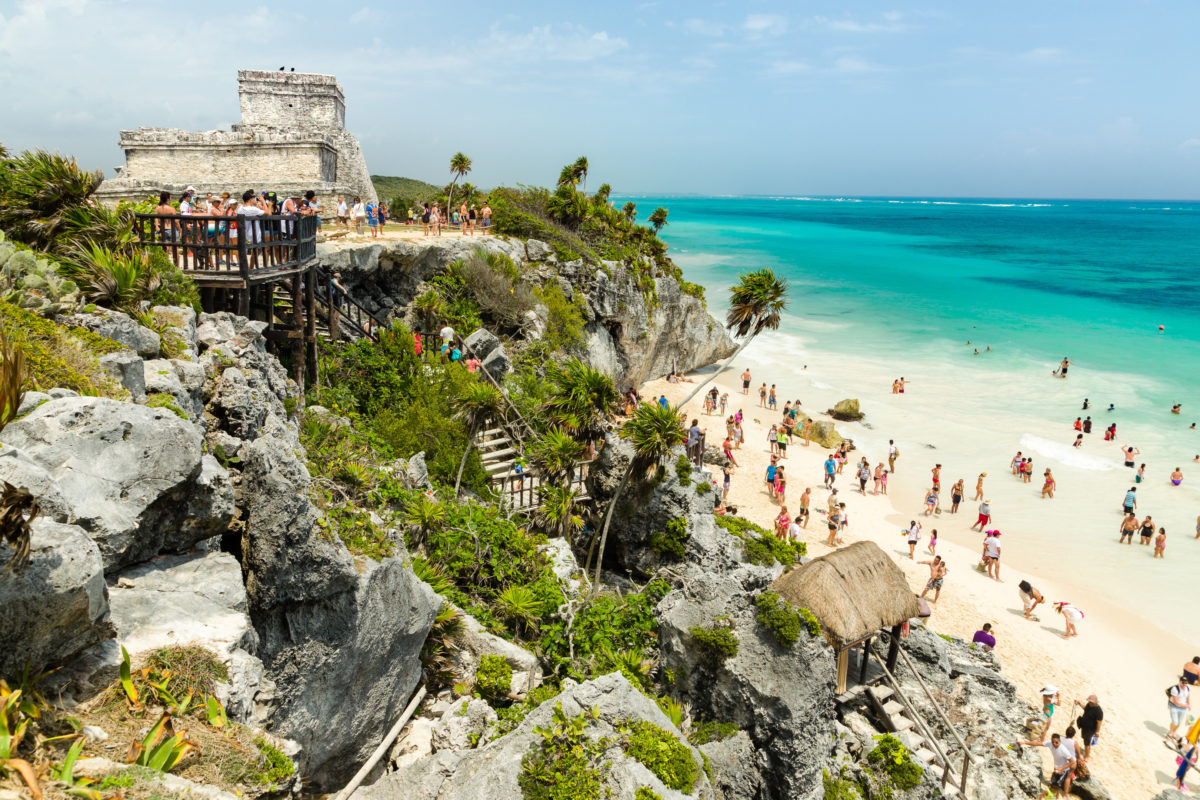 Ruine mit Badestrand by Peter Ehlert in Tulum Quintana Roo, Mexiko