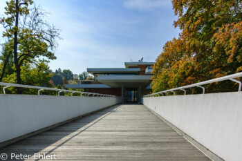 Ausstellungsgebäude mit Steg  Bernried Bayern Deutschland by Peter Ehlert in Buchheim Museum der Phantasie