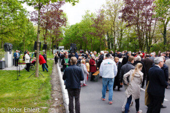 Zeitzeugen und Besucher  Dachau Bayern Deutschland by Peter Ehlert in Gedenkfeier zur Befreiung des KZ Dachau (2015)