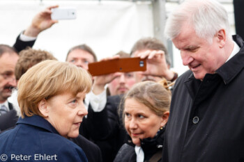 M. Mannheimer, A. Merkel, H. Seehofer  Dachau Bayern Deutschland by Peter Ehlert in Gedenkfeier zur Befreiung des KZ Dachau (2015)