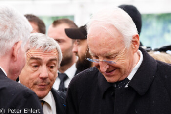 E. Stoiber und J. Schuster  Dachau Bayern Deutschland by Peter Ehlert in Gedenkfeier zur Befreiung des KZ Dachau (2015)