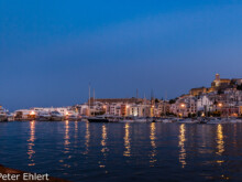 Blaue Stunde  Ibiza Stadt Balearische Inseln - Ibiza Spanien by Peter Ehlert in Ibiza - Insel des Lichts