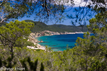 Blick auf Bucht  Platja es Figueral Balearische Inseln - Ibiza Spanien by Peter Ehlert in Ibiza - Insel des Lichts