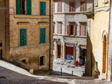 Stufen der Piaggia Floriani  Macerata Marche Italien by Peter Ehlert in Italien - Marken