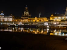 Abendlicher Blick auf Altstadt  Dresden Sachsen Deutschland by Peter Ehlert in Dresden Weekend
