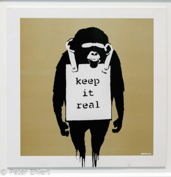 keep it real  Amsterdam Noord-Holland Niederlande by Peter Ehlert in Banksy und Salvador Dali Ausstellung
