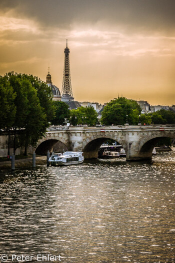 Pont Neuf mit Eiffelturm  Paris Île-de-France Frankreich by Lara Ehlert in Paris, quer durch die Stadt