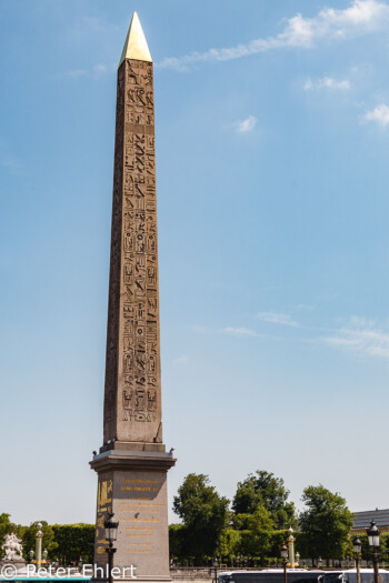 Oberisk auf Place de la Concorde  Paris Île-de-France Frankreich by Peter Ehlert in Paris, quer durch die Stadt