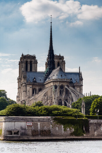 Cathédrale Notre-Dame de Paris von hinten  Paris Île-de-France Frankreich by Peter Ehlert in Paris Bateaux mouches