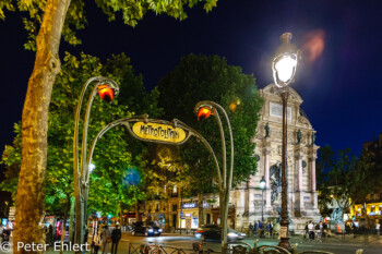 Altes Metro Schild  Paris Île-de-France Frankreich by Peter Ehlert in Paris, Eiffelturm und Quartier Latin