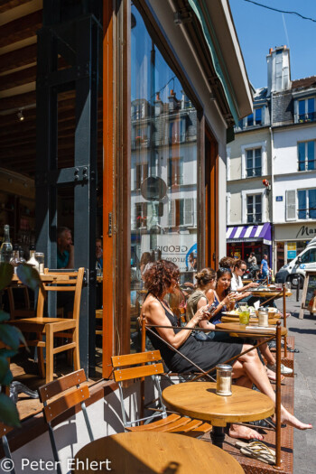 Strassencafé  Paris Île-de-France Frankreich by Peter Ehlert in Paris Montmatre