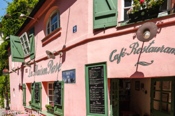 La Maison Rose  Paris Île-de-France Frankreich by Peter Ehlert in Paris Montmatre