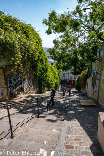 Treppe  Paris Île-de-France Frankreich by Peter Ehlert in Paris Montmatre