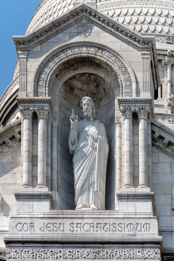 Jesus Statue  Paris Île-de-France Frankreich by Peter Ehlert in Paris Montmatre