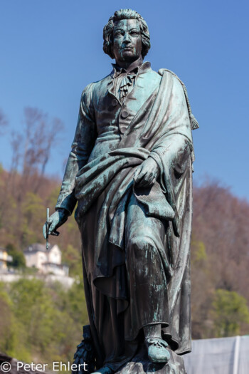 Mozartstatue  Salzburg Salzburg Österreich by Peter Ehlert in Salzburg mit Schloss Hellbrunn