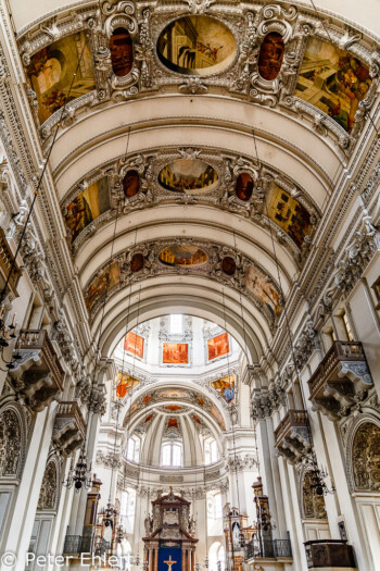 Deckengewölbe Hauptschiff  Salzburg Salzburg Österreich by Peter Ehlert in Salzburg mit Schloss Hellbrunn