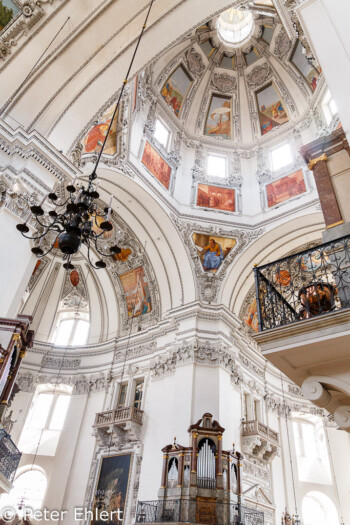 Kuppel und Orgel  Salzburg Salzburg Österreich by Peter Ehlert in Salzburg mit Schloss Hellbrunn