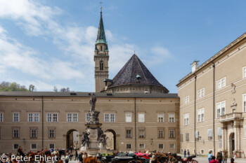 Domplatz  Salzburg Salzburg Österreich by Peter Ehlert in Salzburg mit Schloss Hellbrunn