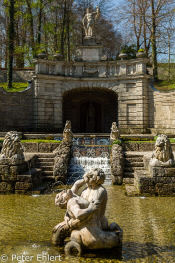 Kaskaden der Exedra und Altemsbrunnen  Salzburg Salzburg Österreich by Peter Ehlert in Salzburg mit Schloss Hellbrunn