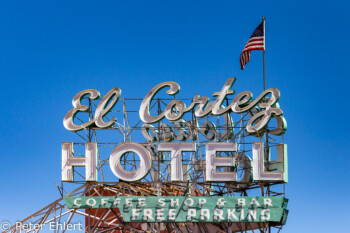 El Cortez Hotel Neon   Las Vegas Nevada USA by Peter Ehlert in Las Vegas Downtown