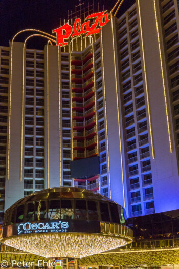 Eingang Plaza Hotel  Las Vegas Nevada  by Peter Ehlert in Las Vegas Downtown