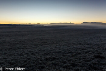 Sonnenaufgang  Sachsenkam Bayern Deutschland by Peter Ehlert in Ballonfahrt im Winter