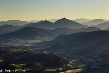 Berge im Dunst  Waakirchen Bayern Deutschland by Peter Ehlert in Ballonfahrt im Winter