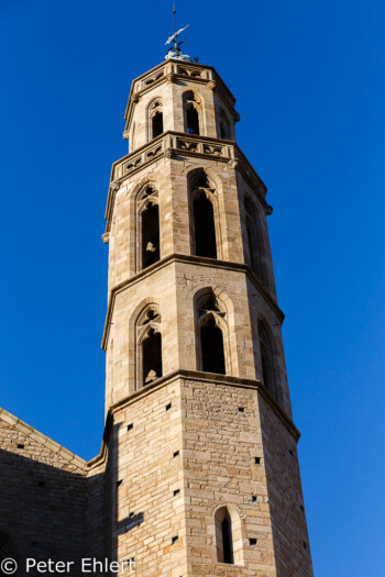 Turm der Basilica Santa María del Mar  Barcelona Catalunya Spanien by Peter Ehlert in Barcelonas Kirchen