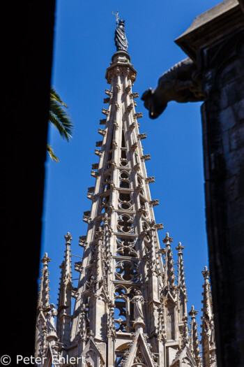 Turmspitze  Barcelona Catalunya Spanien by Peter Ehlert in Barcelonas Kirchen