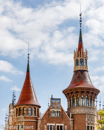 Türme der Casa de les Punxes  Barcelona Catalunya Spanien by Peter Ehlert in Barcelona Stadtrundgang