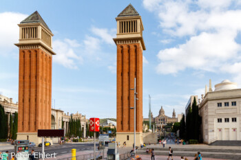 Venetianische Türme  Barcelona Catalunya Spanien by Peter Ehlert in Barcelona Stadtrundgang