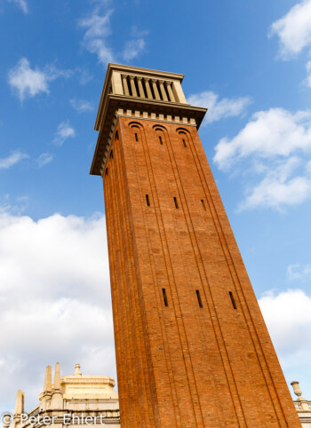 Venetianischer Turm  Barcelona Catalunya Spanien by Peter Ehlert in Barcelona Stadtrundgang