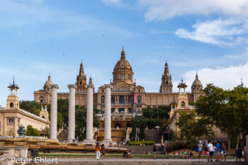 Palau Nacional  Barcelona Catalunya Spanien by Peter Ehlert in Barcelona Stadtrundgang