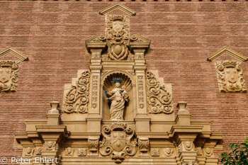 Eingang Iglesia de las Carmelitas - Alcañiz Aragón  Barcelona Catalunya Spanien by Peter Ehlert in Barcelona Stadtrundgang