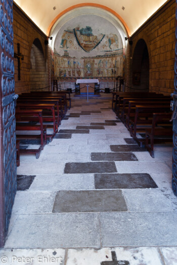 Nachbau des Monestir Romànic de Sant Miquel  Barcelona Catalunya Spanien by Peter Ehlert in Barcelona Stadtrundgang