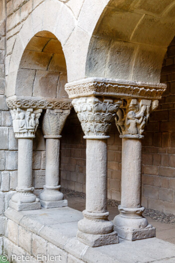 Nachbau des Monestir Romànic de Sant Miquel  Barcelona Catalunya Spanien by Peter Ehlert in Barcelona Stadtrundgang