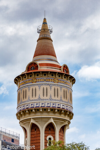 Torre de Les Aigües  Barcelona Catalunya Spanien by Peter Ehlert in Barcelona Stadtrundgang