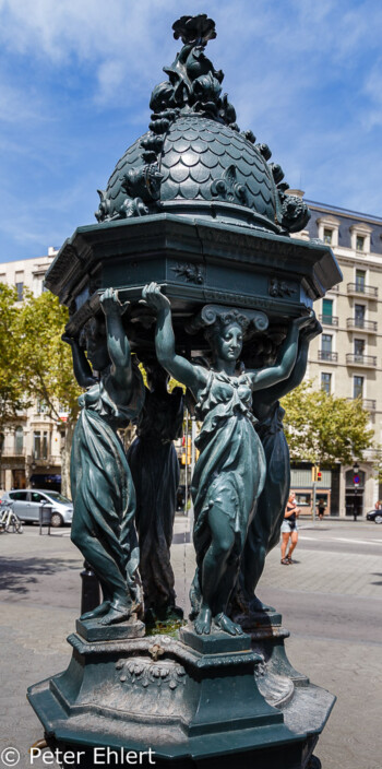 Brunnen  Barcelona Catalunya Spanien by Peter Ehlert in Barcelona Stadtrundgang