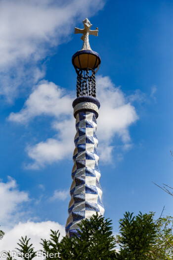 Turm des Pförtnerhauses  Barcelona Catalunya Spanien by Peter Ehlert in Barcelona Stadtrundgang