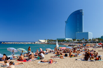 Strand und W Hotel  Barcelona Catalunya Spanien by Peter Ehlert in Barcelona Stadtrundgang