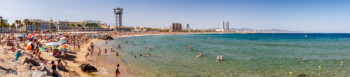 Strand und Meer  Barcelona Catalunya Spanien by Peter Ehlert in Barcelona Stadtrundgang