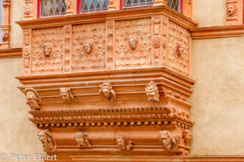 Köpfe am Erker  Colmar Alsace-Champagne-Ardenne-Lorrain Frankreich by Peter Ehlert in Colmar Weekend