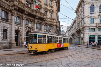 Straßenbahn mit Galeriekuppel  Milano Lombardia Italien by Peter Ehlert in Mailand - Daytrip